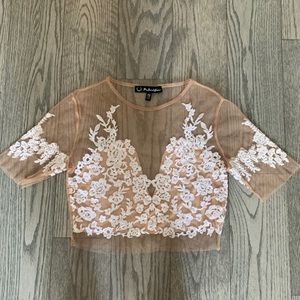 For Love and Lemons XS sheet top white